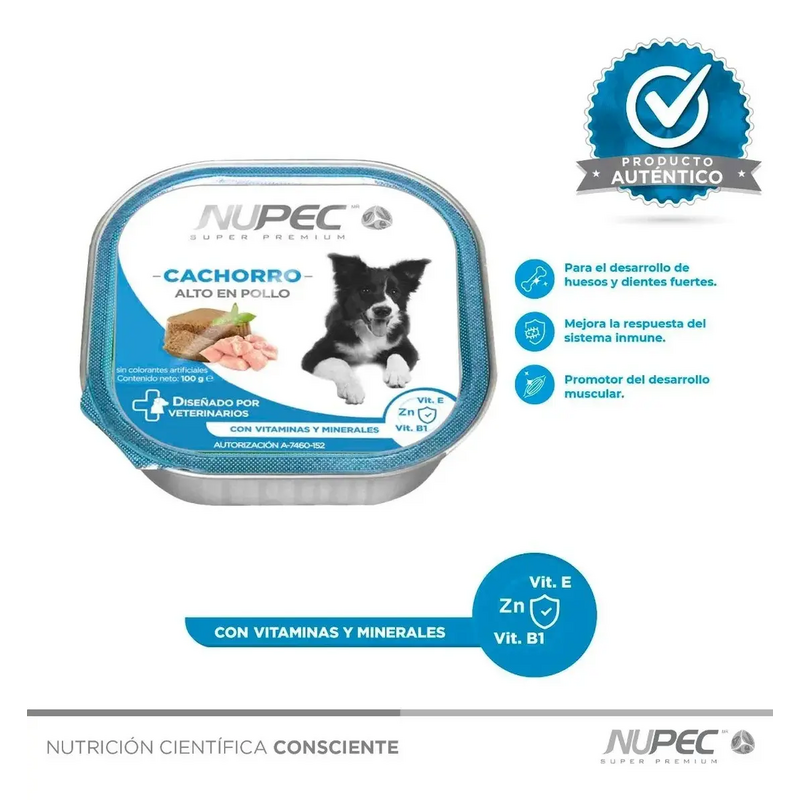 Latas de Alimento Húmedo para Cachorro Nupec