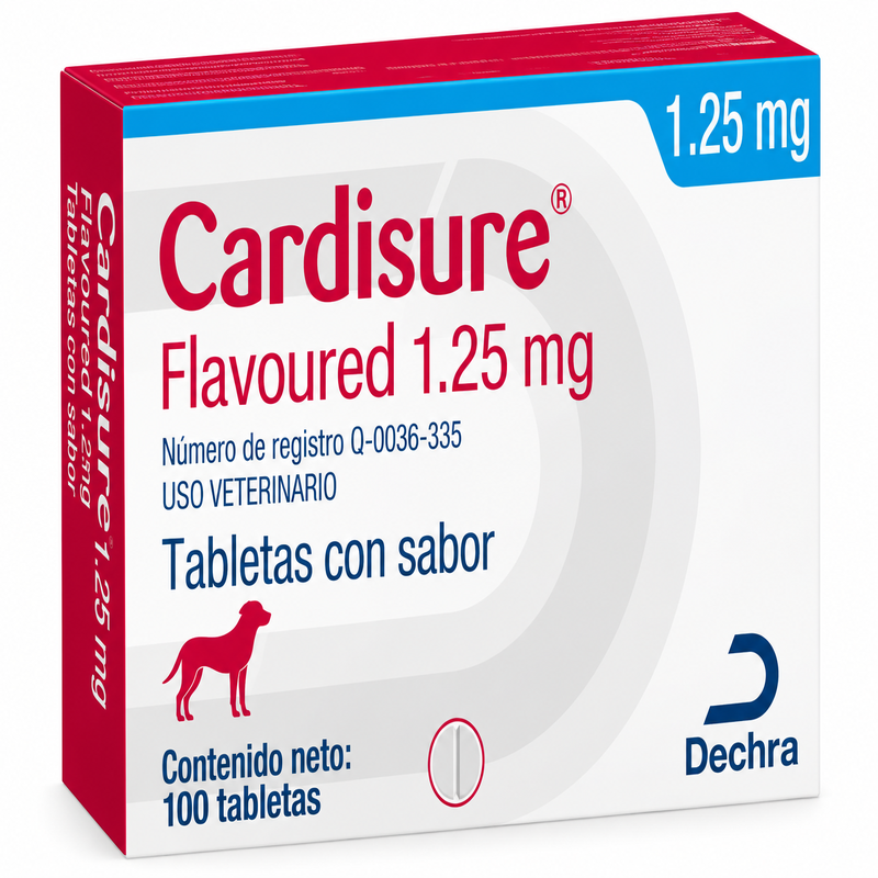 Cardisure 1.25 mg para Perros 100 Tabletas
