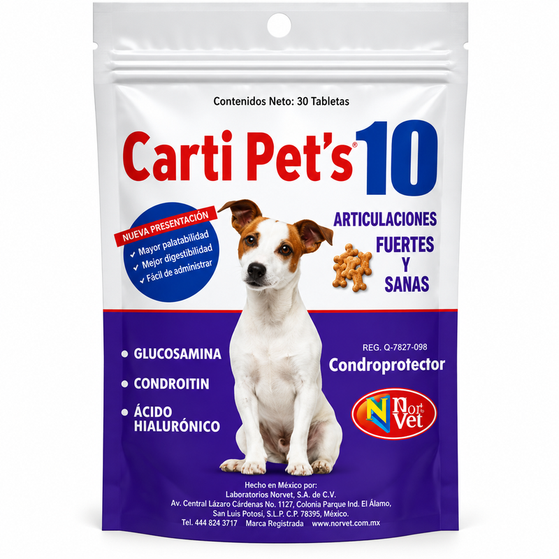 Cartipets 10 NORVET 30 tabletas