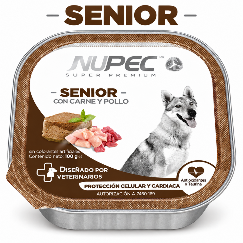 Latas de Alimento Humedo Senior NUPEC