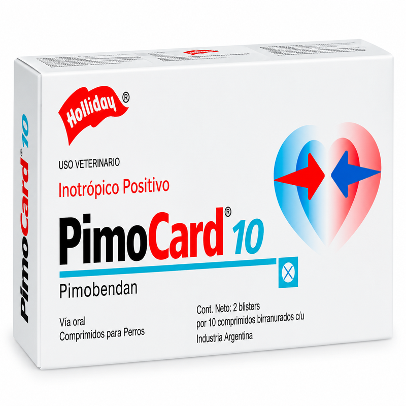 Holliday Pimocard 10 Mg 20 Tab para perro