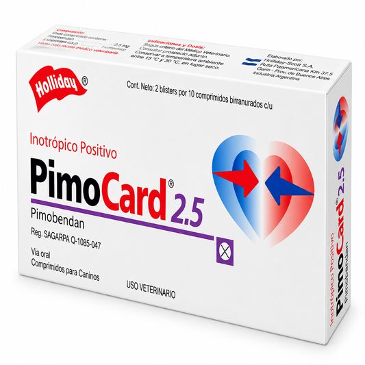 Holliday Pimocard 2.5 Mg 20 Tab para perro